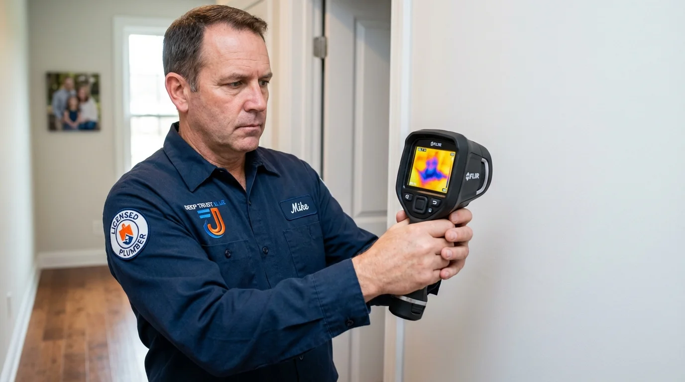 Thermal imaging leak detection by Johns Plumbing LLC in Nutley